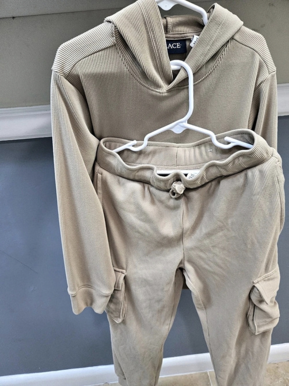 The Children's Place Ribbed Hoodie and Cargo Jogger Pants Set Cargo Jogger Set